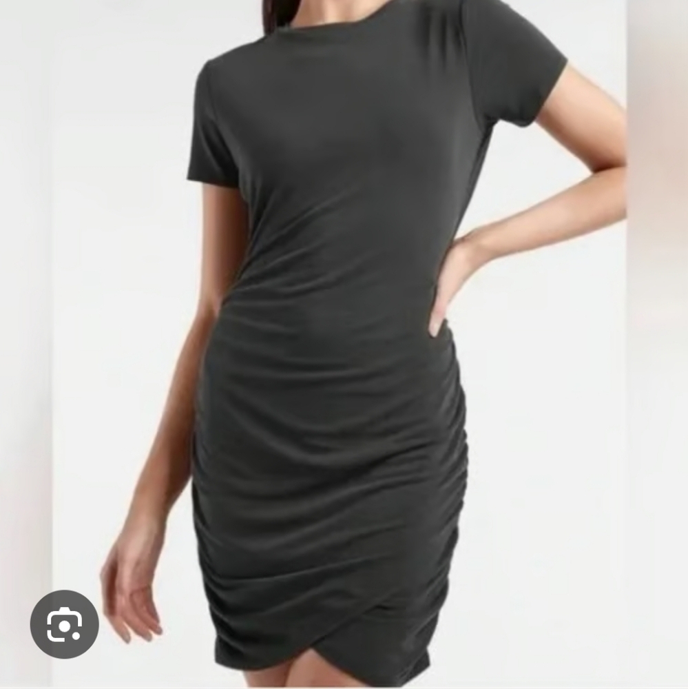 Express Gray Asymmetrical One Shoulder Bodycon Dress